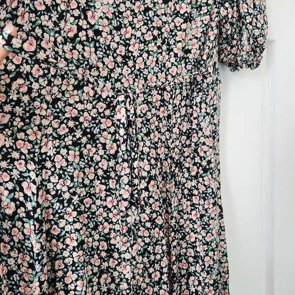 Free People Floral Maxi Dress - Black and White - Picture 10 of 10